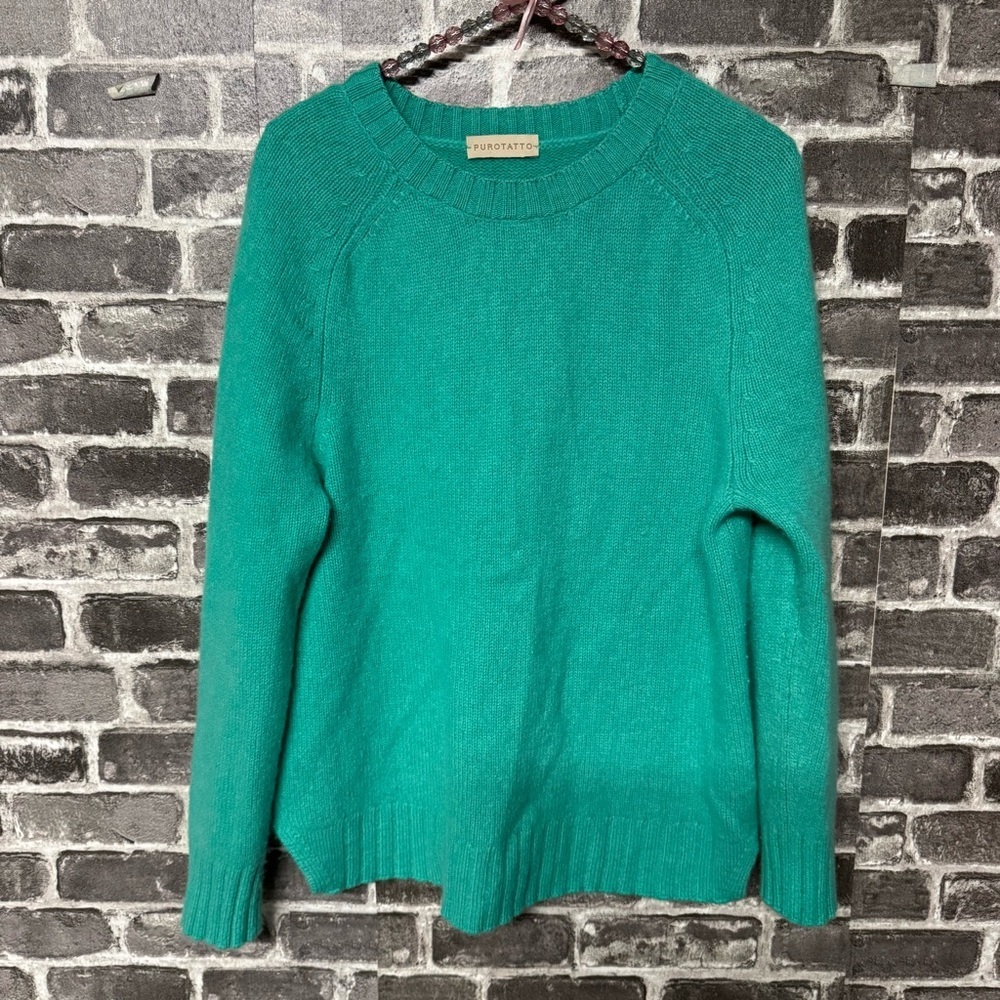 Purotatto sweater mint green 100% cashmere